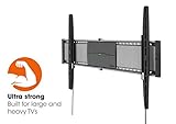 Vogel's EFW 8305 Ultrastarke TV-Wandhalterung für besonders größe (102-203 cm, 40-80 Zoll) oder schwere (max. 70 kg) Fernseher, starr, VESA max. 800 x 450, schwarz