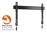 VOGEL'S WALL 3305 - TV Wandhalterung für extra große (40-100 Zoll) und schwere (max. 80 kg) Fernseher, Fernsehhalterung, TV halter, Flach, Starr, VESA max. 800 x 450 mm, schwarz