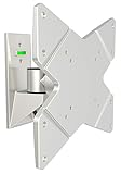 RICOO Universal TV Wandhalterung S1522 für 17-47 Zoll (ca. 43-119cm) Schwenkbar Neigbar Fernseh Halterung Aufhängung auch für Curved LCD Fernseher Wand Halter | VESA 75x75 200x200 | Silber