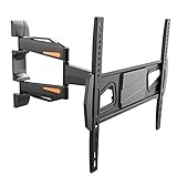 RICOO TV Wandhalterung S0944 Universal für 32-65 Zoll (ca. 81-165cm) Schwenkbar Neigbar Fernseh Halterung Wand Halter Aufhängung auch für Curved LCD und LED Fernseher | VESA 200x200 400x400 | Schwarz