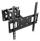 RICOO TV Wandhalterung S5244 Universal für 32-65 Zoll (ca. 81-165cm) Schwenkbar Neigbar Wand Halter Aufhängung Fernseh Halterung auch für Curved LCD und LED Fernseher | VESA 200x100 400x400 | Schwarz