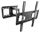 RICOO TV Wandhalterung S2544 Universal für 32-65 Zoll (ca. 81-165cm) Schwenkbar Neigbar | Wand Halter Aufhängung Fernseh Halterung auch für Curved LCD und LED Fernseher | VESA 200x100 400x400 Schwarz