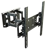 RICOO TV Wandhalterung S6244 Universal für 32-65 Zoll (ca. 81-165cm) Schwenkbar Neigbar | Wand Halter Aufhängung Fernseh Halterung auch für Curved LCD und LED Fernseher | VESA 200x100 400x400 Schwarz