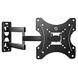Famgizmo TV Wandhalterung Universal für 10-42 Zoll (ca. 25-107cm) Schwenkbar Neigbar Wand Halter Aufhängung Fernseh Wandhalterung auch für Curved LCD und LED Fernseher | VESA 100x100 200x200