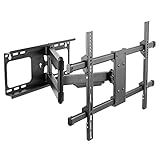 RICOO TV Wandhalterung S4764 für ca. 37-70 Zoll (94-178cm) Schwenkbar Neigbar Fernseh Halterung Universal Aufhängung auch für Curved LCD Fernseher Wand Halter | VESA 300x200 600x400 Schwarz