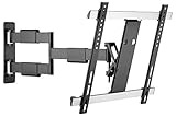 RICOO TV Wandhalterung S3344 Universal für 32-55 Zoll (ca. 81-140cm) Schwenkbar Neigbar | Wand Halter Aufhängung Fernseh Halterung auch für Curved LCD & LED Fernseher | VESA 200x100 400x400 Schwarz