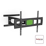 Hama TV-Wandhalterung Ultraslim (neigbar, schwenkbar, vollbeweglich für Fernseher von 37 - 65 Zoll (94 cm bis 165 cm Diagonale), inkl. Fischer Dübel, VESA bis 700 x 500, max. 35 kg) schwarz
