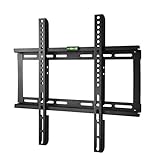 Polarduck TV Wandhalterung, TV Halterung für 23-55 Zoll (ca. 58-140 cm) Flach & Curved Fernseher oder Monitor bis zu 60kg, VESA 400 x 400, 200x 200, Schwarz