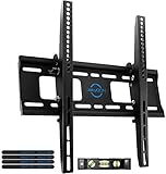 deleyCON Universal TV Wandhalterung - 32' - 65' Zoll (81-165cm) - bis 75Kg & VESA 400x400mm - Neigbar - Wandabstand 56mm - TV LCD LED OLED