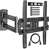 TV Wandhalterung, Schwenkbare Neigbare Halterung für 32-55 Zoll LED, LCD, Plasma, Flach&Curved Fernseher oder Monitor bis zu 35Kg, max.VESA 400x400mm